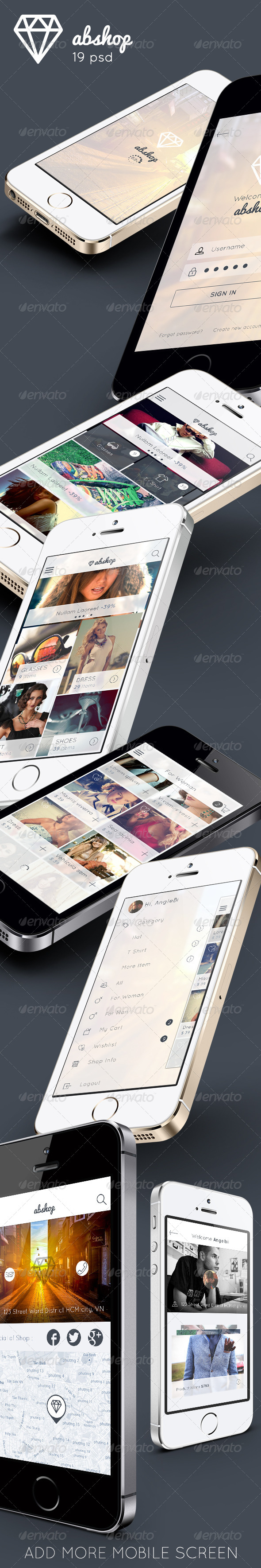 GraphicRiver ABShop Mobile App 8778502 GraphicRiver ABShop Mobile App 8778502