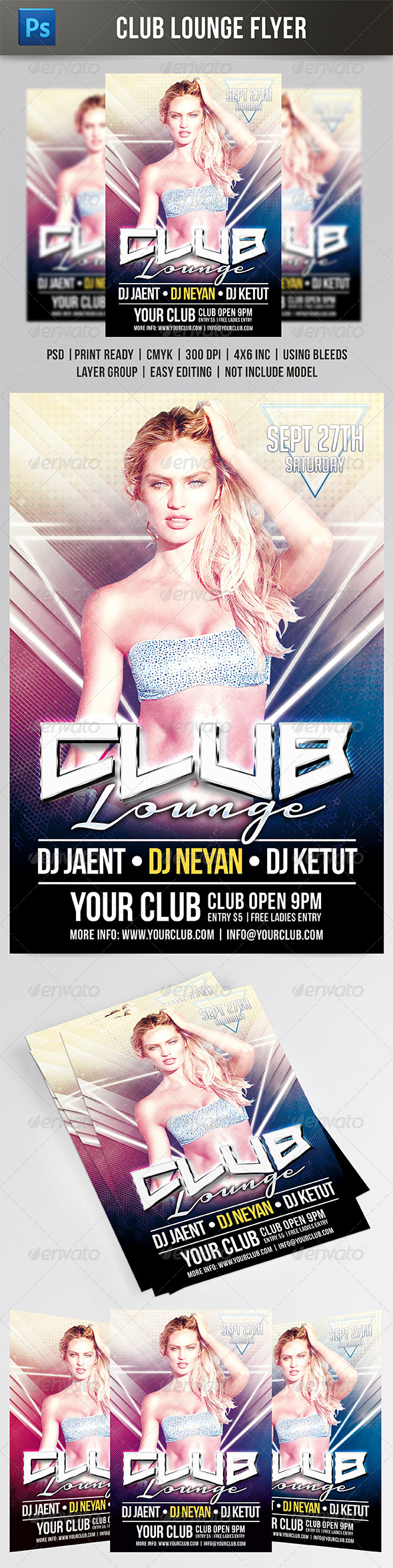 Club Lounge Flyer (Clubs & Parties)