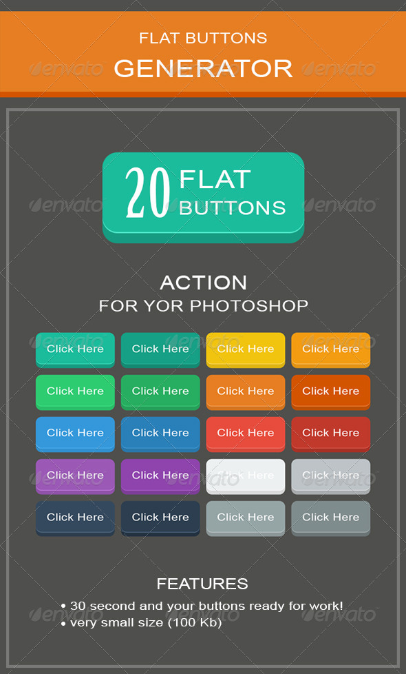 GraphicRiver Flat Buttons Generator 8779704 GraphicRiver Flat Buttons Generator 8779704