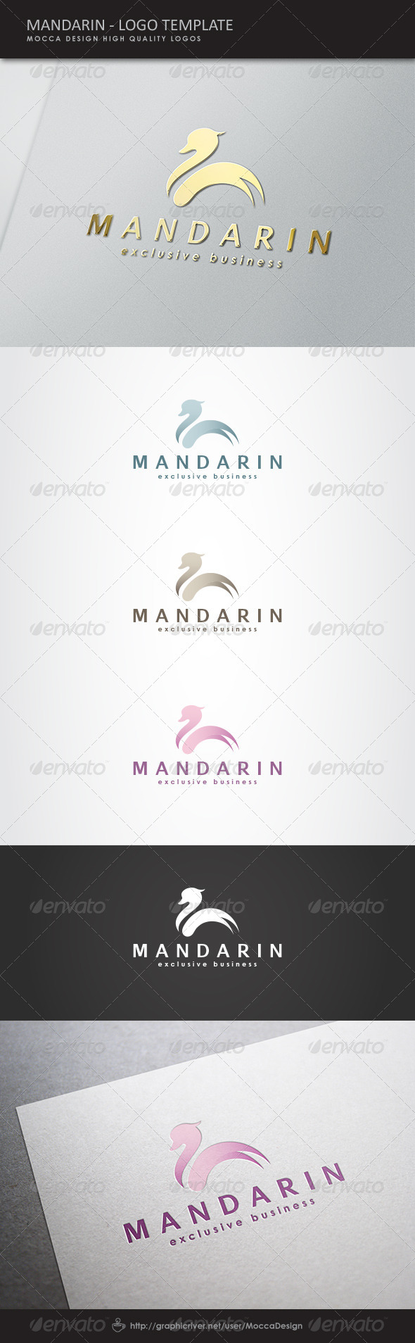 Mandarin Logo - Animals Logo Templates