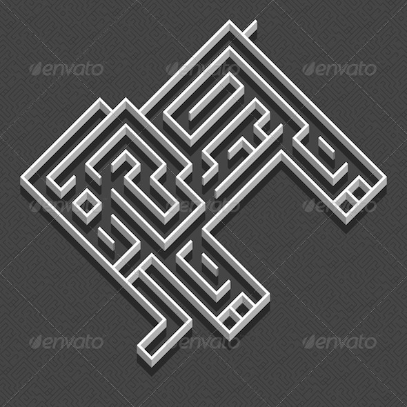 GraphicRiver Labyrinth Elephant 8780692 GraphicRiver Labyrinth Elephant 8780692