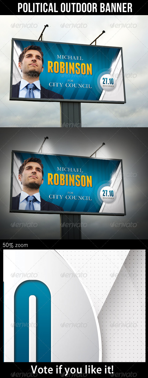 GraphicRiver Political Outdoor Banner 8780866 GraphicRiver Political Outdoor Banner 8780866