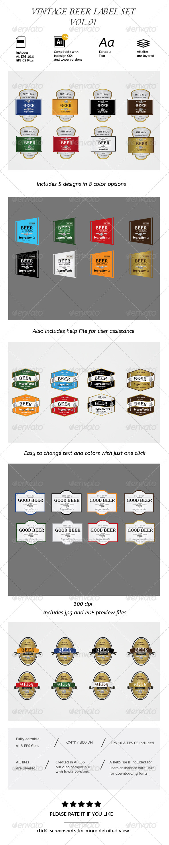GraphicRiver Vintage Label Vol.01 Badges 7088717 GraphicRiver Vintage Label Vol.01 Badges 7088717