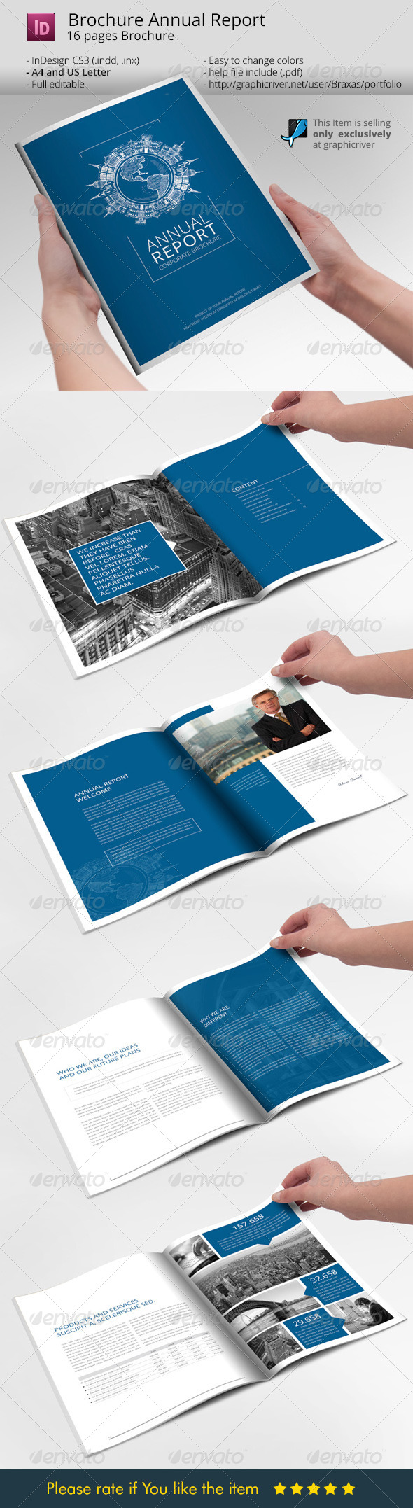 Annual Report Flat Style (Informational)