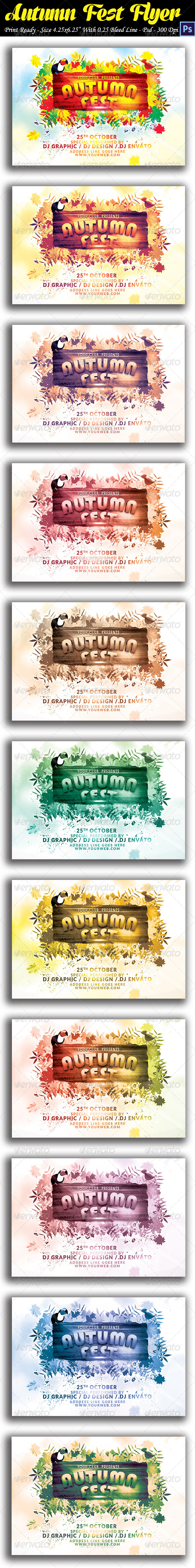 GraphicRiver Autumn Fest Flyer 8781946 GraphicRiver Autumn Fest Flyer 8781946