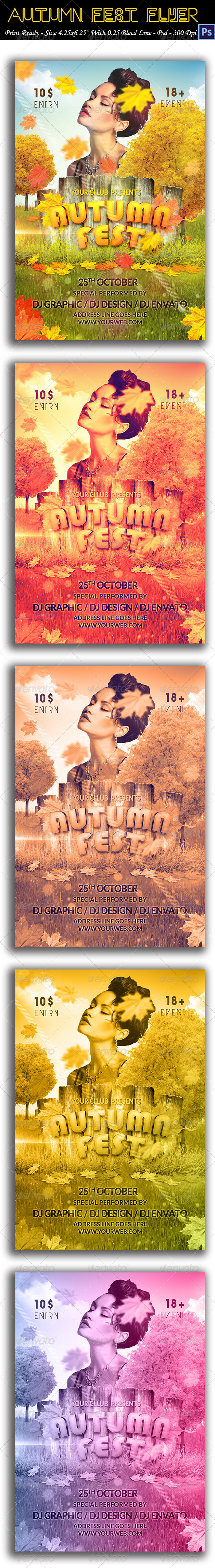 GraphicRiver Autumn Fest Flyer 8725802 GraphicRiver Autumn Fest Flyer 8725802