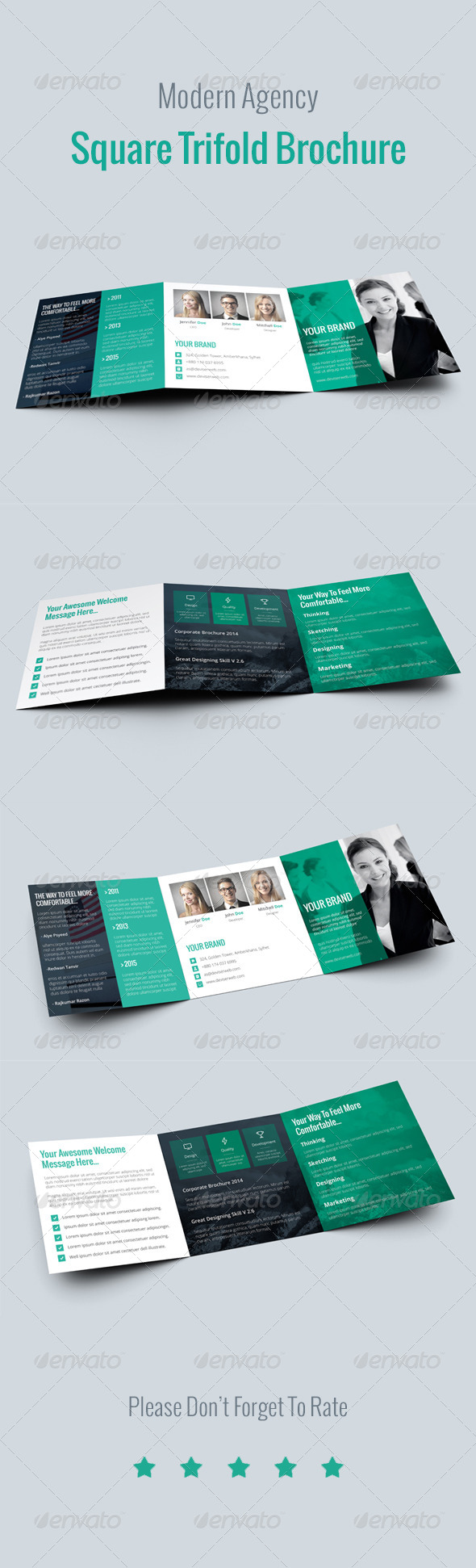 GraphicRiver Modern Agency Square Tri Fold Brochure 8782459 GraphicRiver Modern Agency Square Tri Fold Brochure 8782459