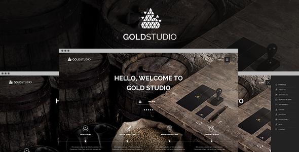 ThemeForest Gold Creative PSD Template 8782910 ThemeForest Gold Creative PSD Template 8782910