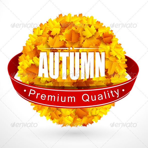 GraphicRiver Autumn Emblem 8783084 GraphicRiver Autumn Emblem 8783084
