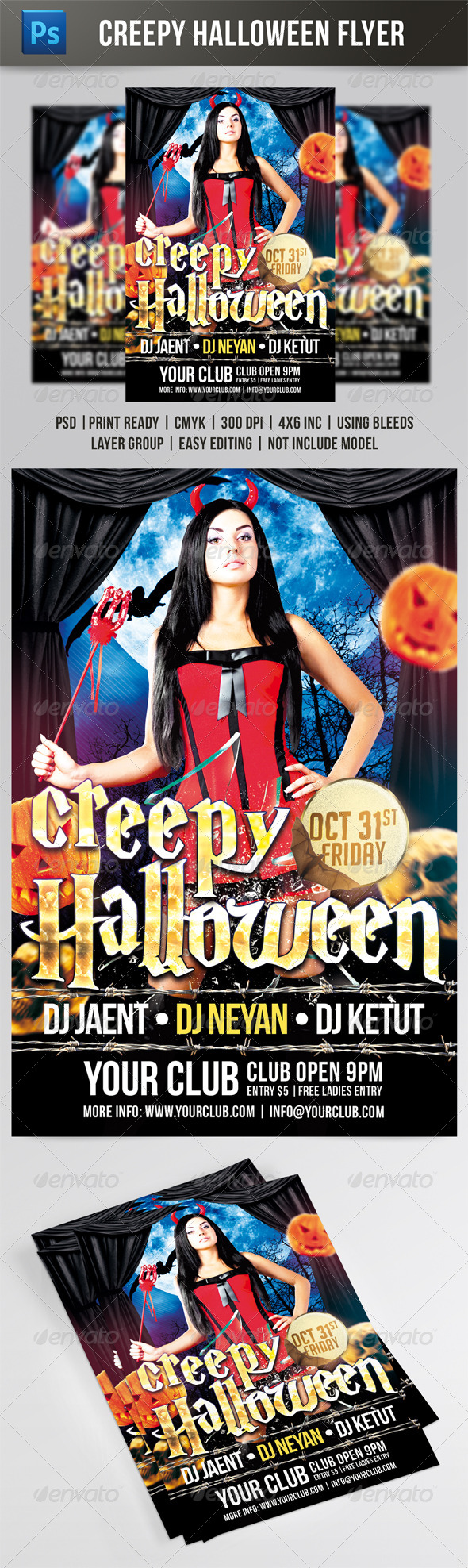 Creepy Halloween Flyer