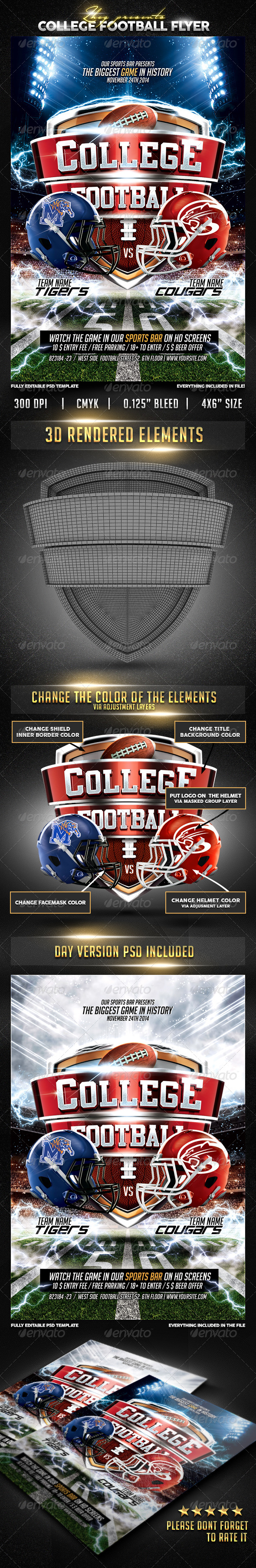 College Football Flyer (Sports)