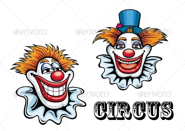 GraphicRiver Circus Cartoon Clown Characters 8788066 GraphicRiver Circus Cartoon Clown Characters 8788066