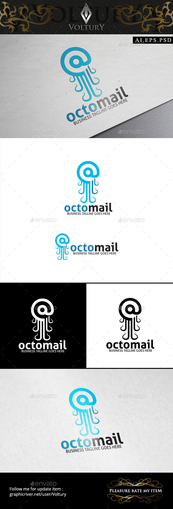 GraphicRiver Octo Mail Logo 8789736 GraphicRiver Octo Mail Logo 8789736