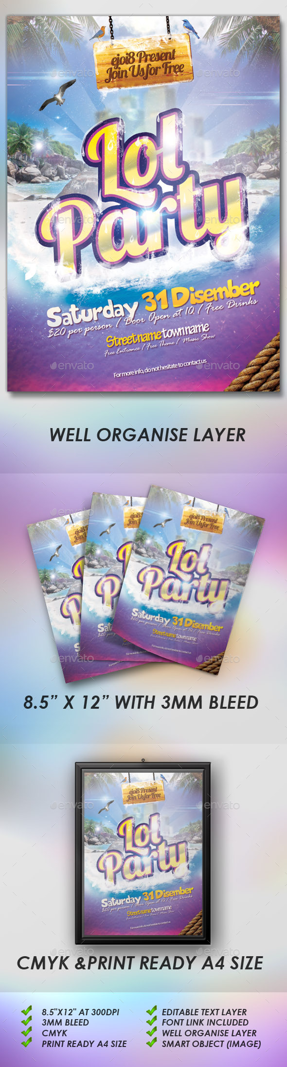 GraphicRiver Lol Party Flyers 4844813 GraphicRiver Lol Party Flyers 4844813