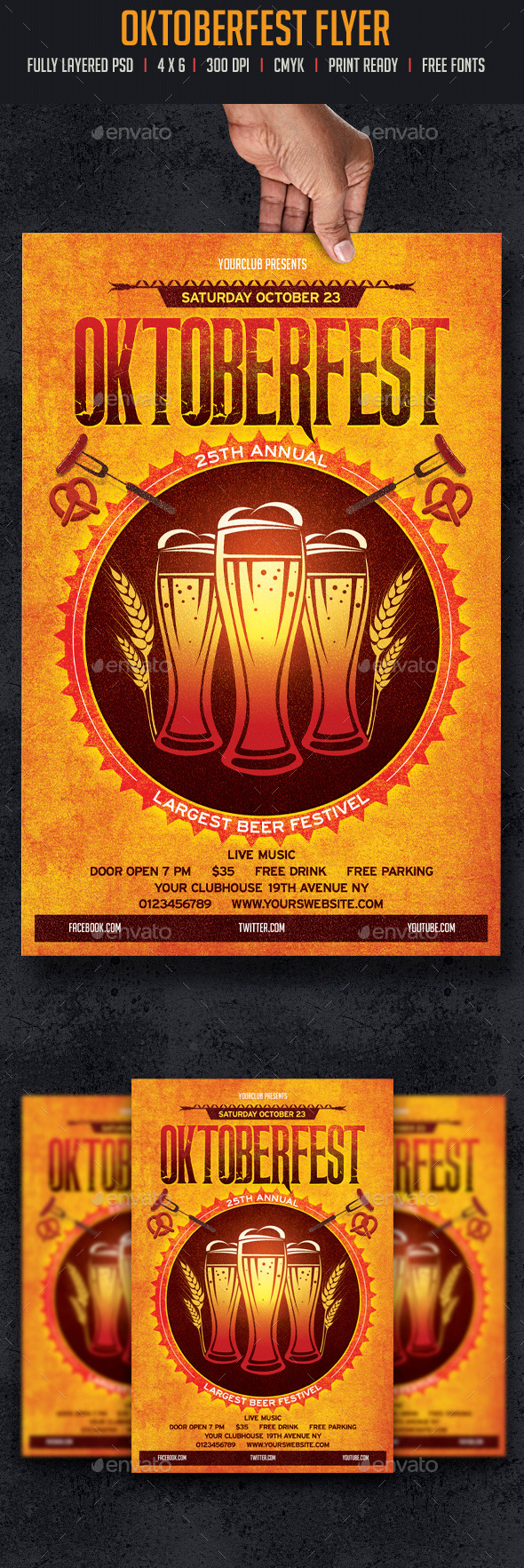 GraphicRiver Oktoberfest Flyer 8790074 GraphicRiver Oktoberfest Flyer 8790074