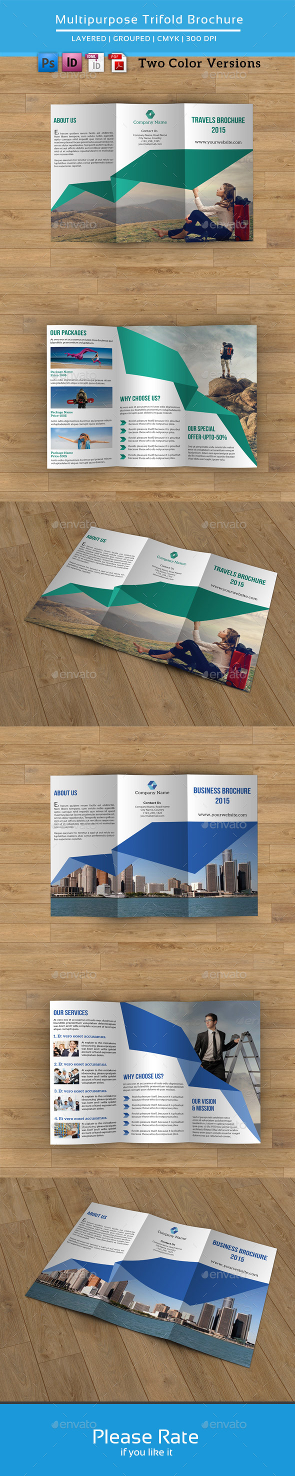 Multipurpose Business Trifold-V64 (Corporate)