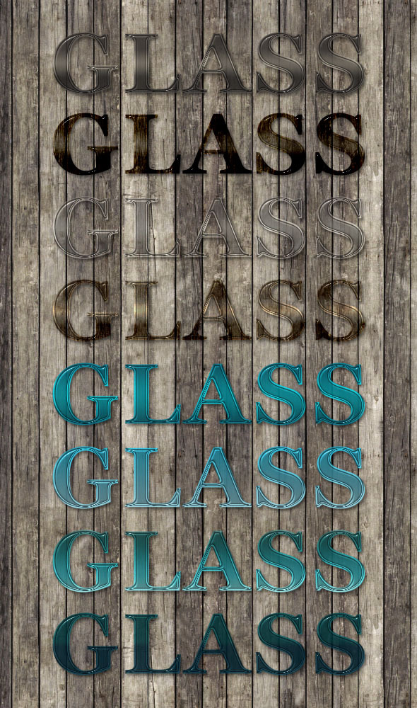 8 Professional Glass Text Styles 8 Professional Glass Text Styles