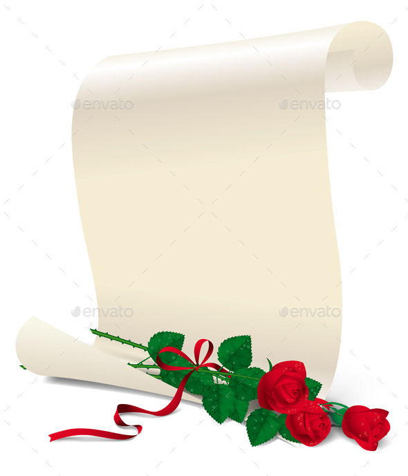 GraphicRiver Paper with Roses 8790290 GraphicRiver Paper with Roses 8790290