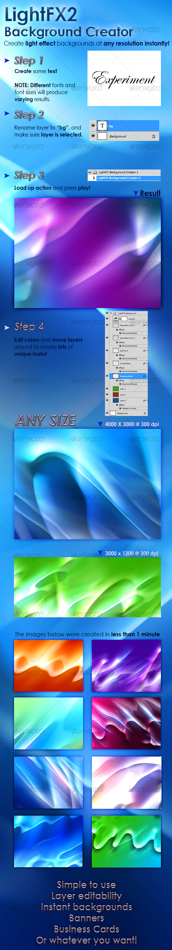 LightFX Background Creator 2 - Utilities Actions