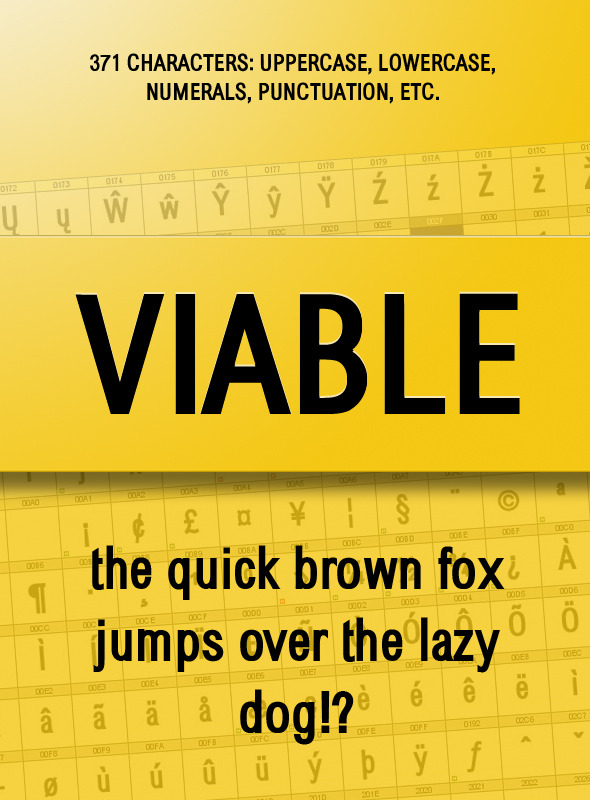 Viable Sans Serif Font Viable Sans Serif Font