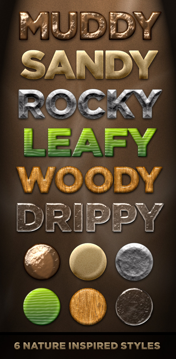 6 Nature Styles Dirt Stone Wood Plant Water 6 Nature Styles Dirt Stone Wood Plant Water