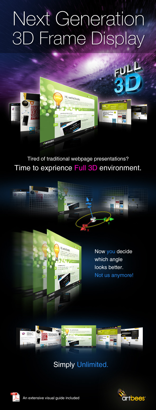 3D Frame Generator - Full 3D - Utilities Actions