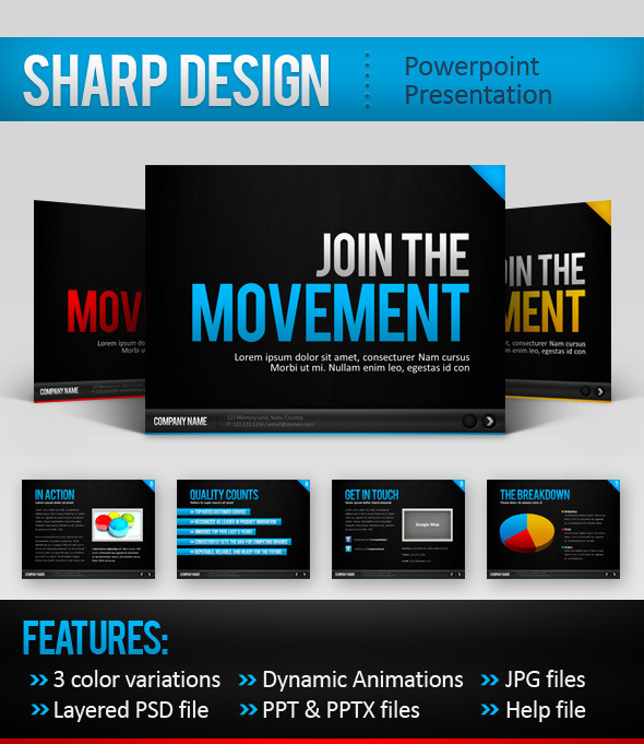 SharpDesign Powerpoint Template SharpDesign Powerpoint Template