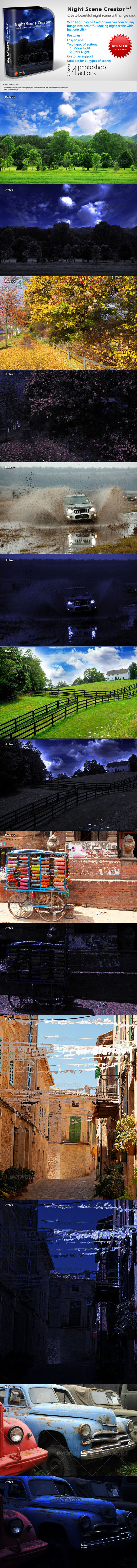 Night Scene Creator - Photo Effects Actions
