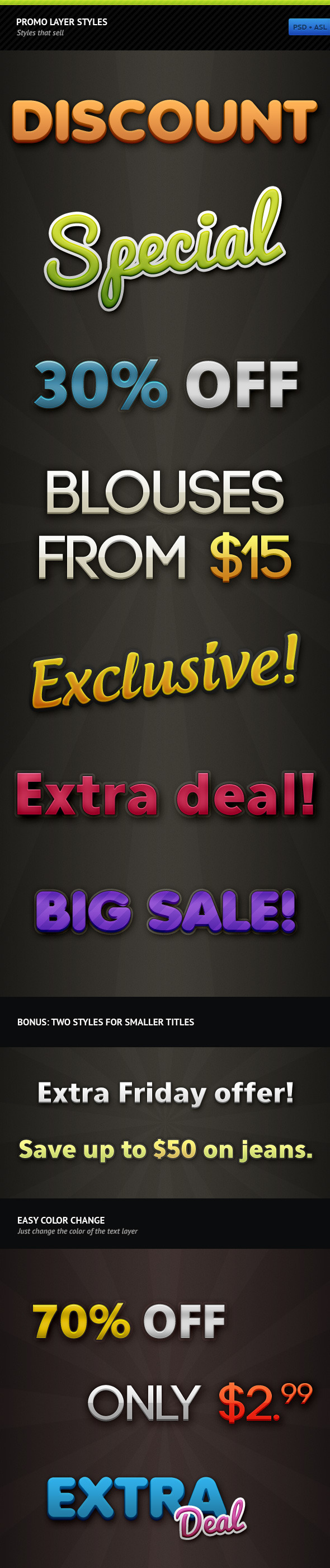 Promo Layer Styles - Text Effects Styles