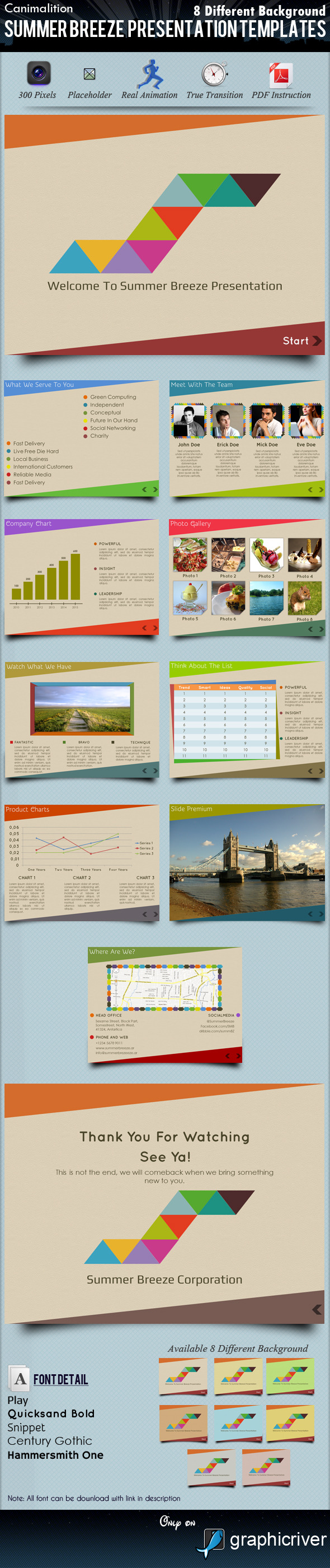 Summer Breeze Presentation Templates Summer Breeze Presentation Templates