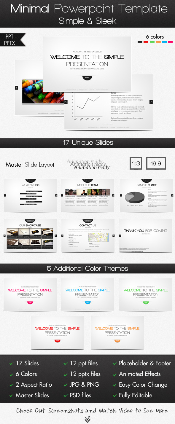 Minimal PowerPoint Template Minimal PowerPoint Template