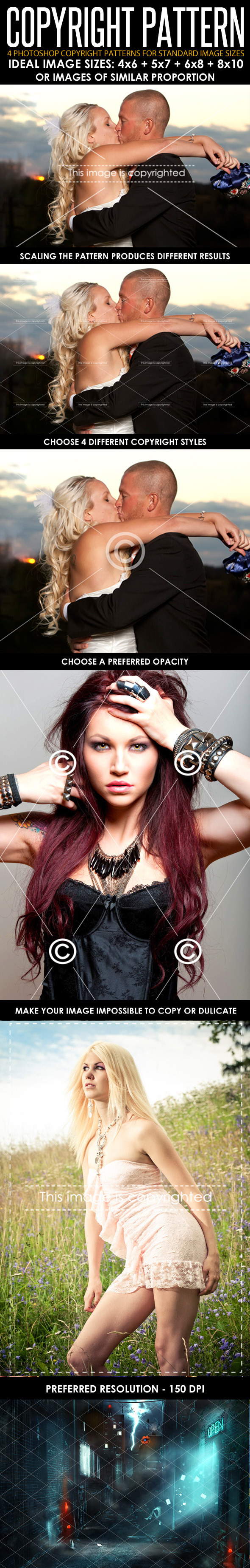 Photoshop Image Copyright Patterns - Textures / Fills / Patterns Photoshop
