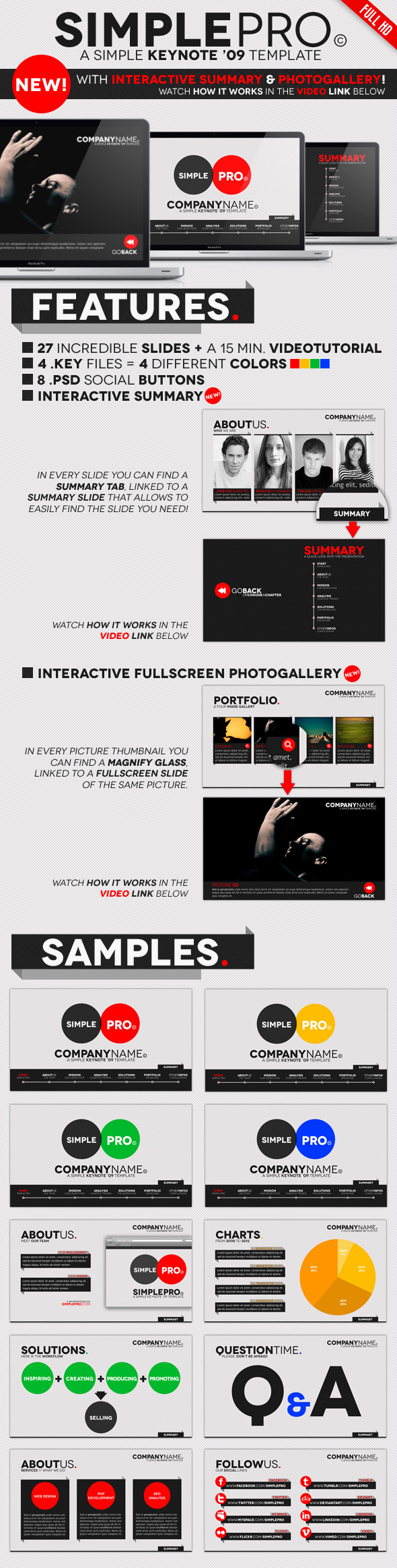 Simple Pro Keynote Interactive Template Simple Pro Keynote Interactive Template