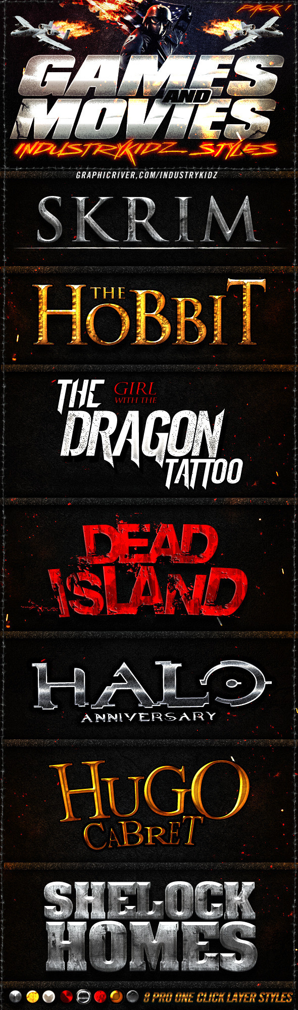 Game and Movies Photoshop Styles Game and Movies Photoshop Styles