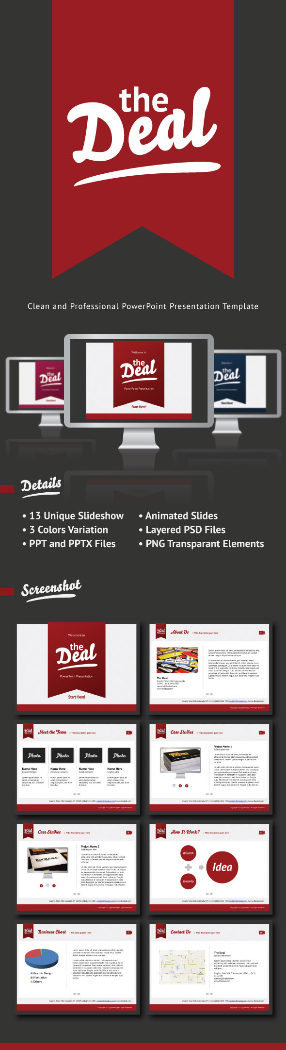 The Deal - Clean and Simple PowerPoint Template