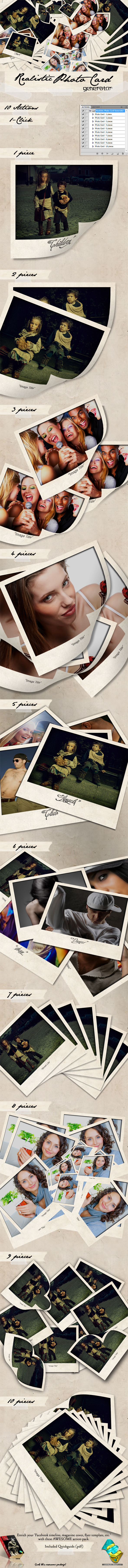 Realistic Photo Card Generator - Utilities Actions