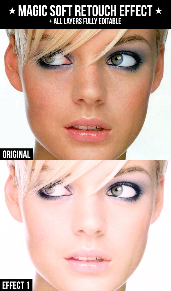 Magic Soft Retouch Effect - Photo Effects Actions
