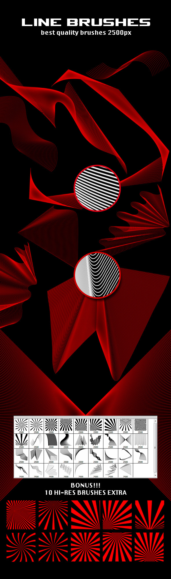 Line Brushes - Abstract Brushes