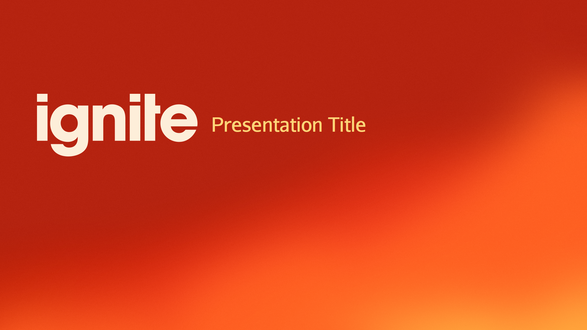 Ignite Keynote Presentation Template by furnace GraphicRiver