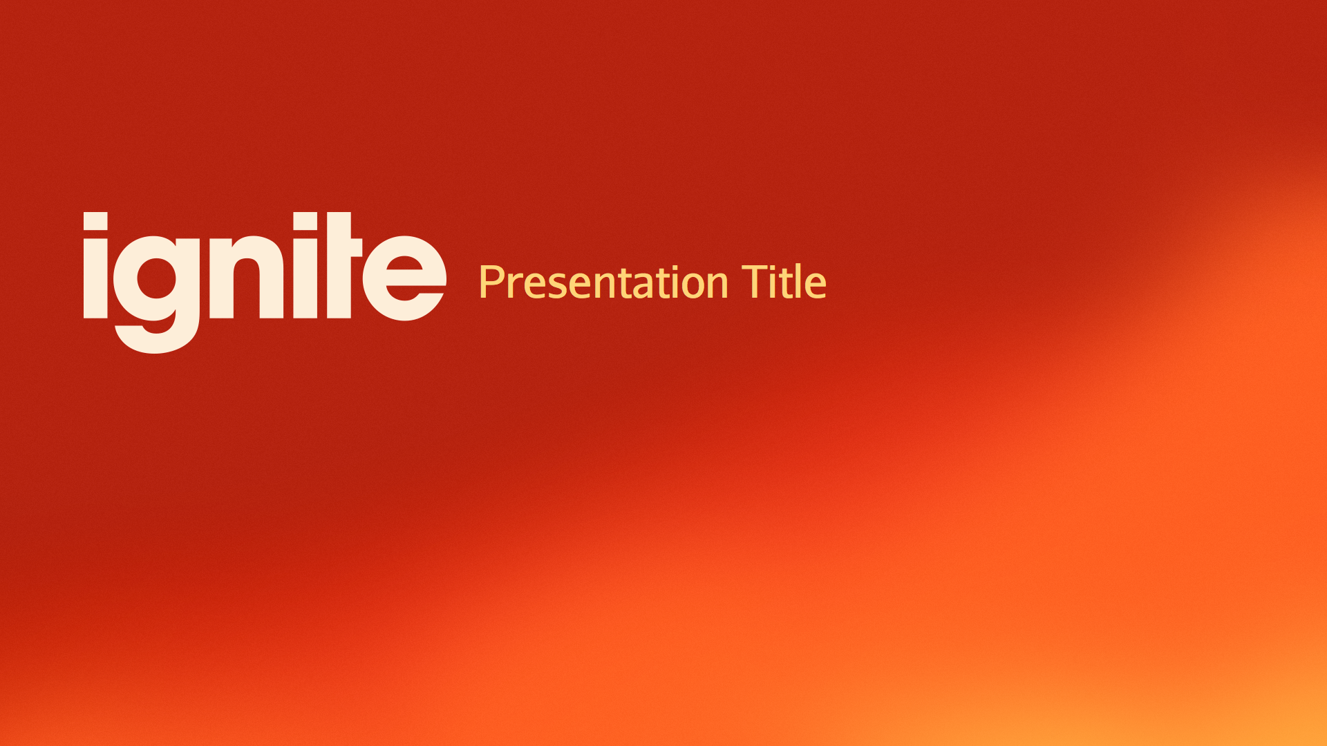 ignite presentation template google slides