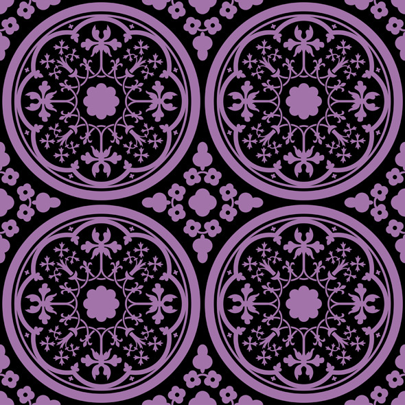 Seamless Floral Tile Pattern - Artistic Textures / Fills / Patterns
