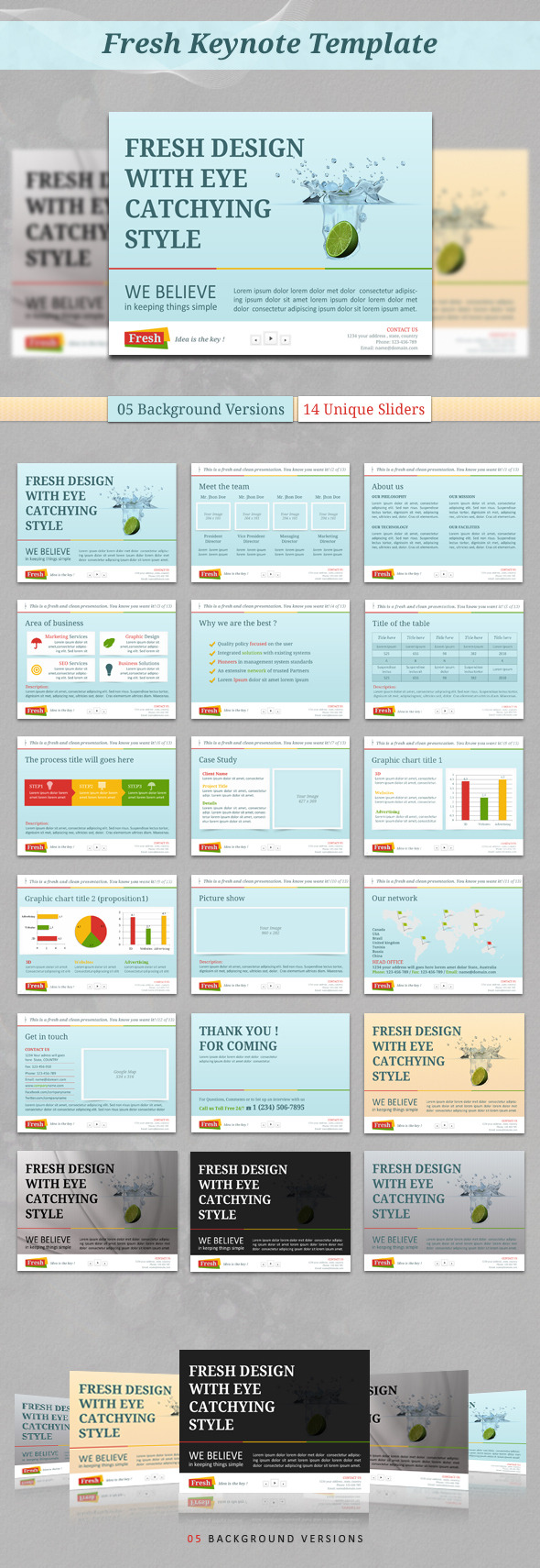 Fresh Keynote Template Fresh Keynote Template