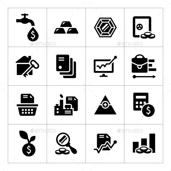 GraphicRiver Set Icons of Investment and Finance 8791327 GraphicRiver Set Icons of Investment and Finance 8791327