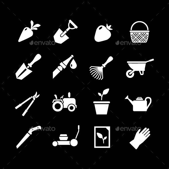 GraphicRiver Set Icons of Garden 8791975 GraphicRiver Set Icons of Garden 8791975