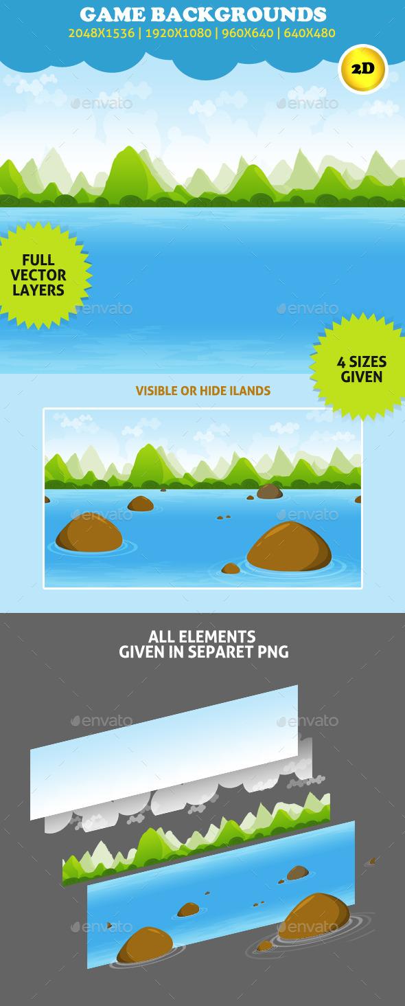 GraphicRiver Game Backgrounds Ocean 8792317 GraphicRiver Game Backgrounds Ocean 8792317