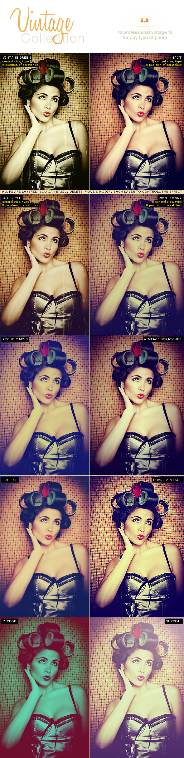 Vintage Pro Collection Photo Effects | Vol 3.0 - Photo Effects Actions