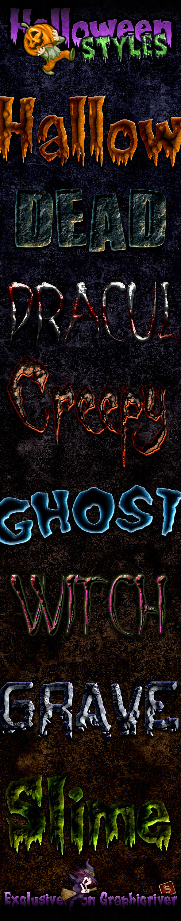 Halloween and Horror Photoshop Styles Halloween and Horror Photoshop Styles
