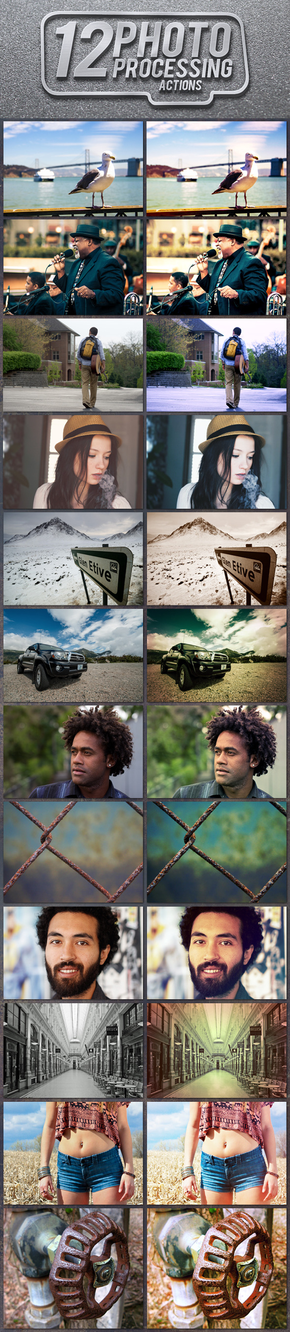 12 Photo Processing Actions 12 Photo Processing Actions