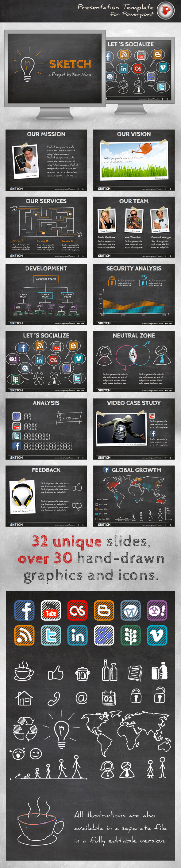 Sketch Powerpoint Template Sketch Powerpoint Template
