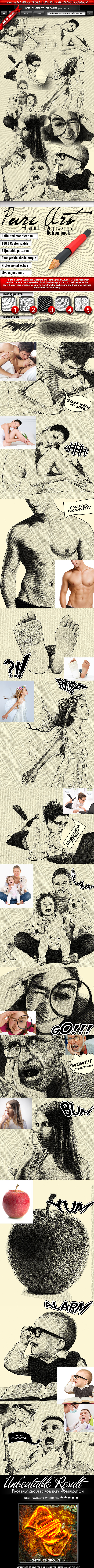 Pure Art Hand Drawing - Photo Effects Actions